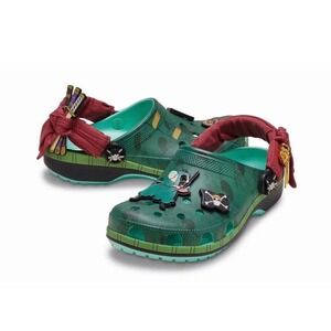 Crocs One Piece Roronoa Zoro Classic Clog Green 209313-3TX Size 13 Men